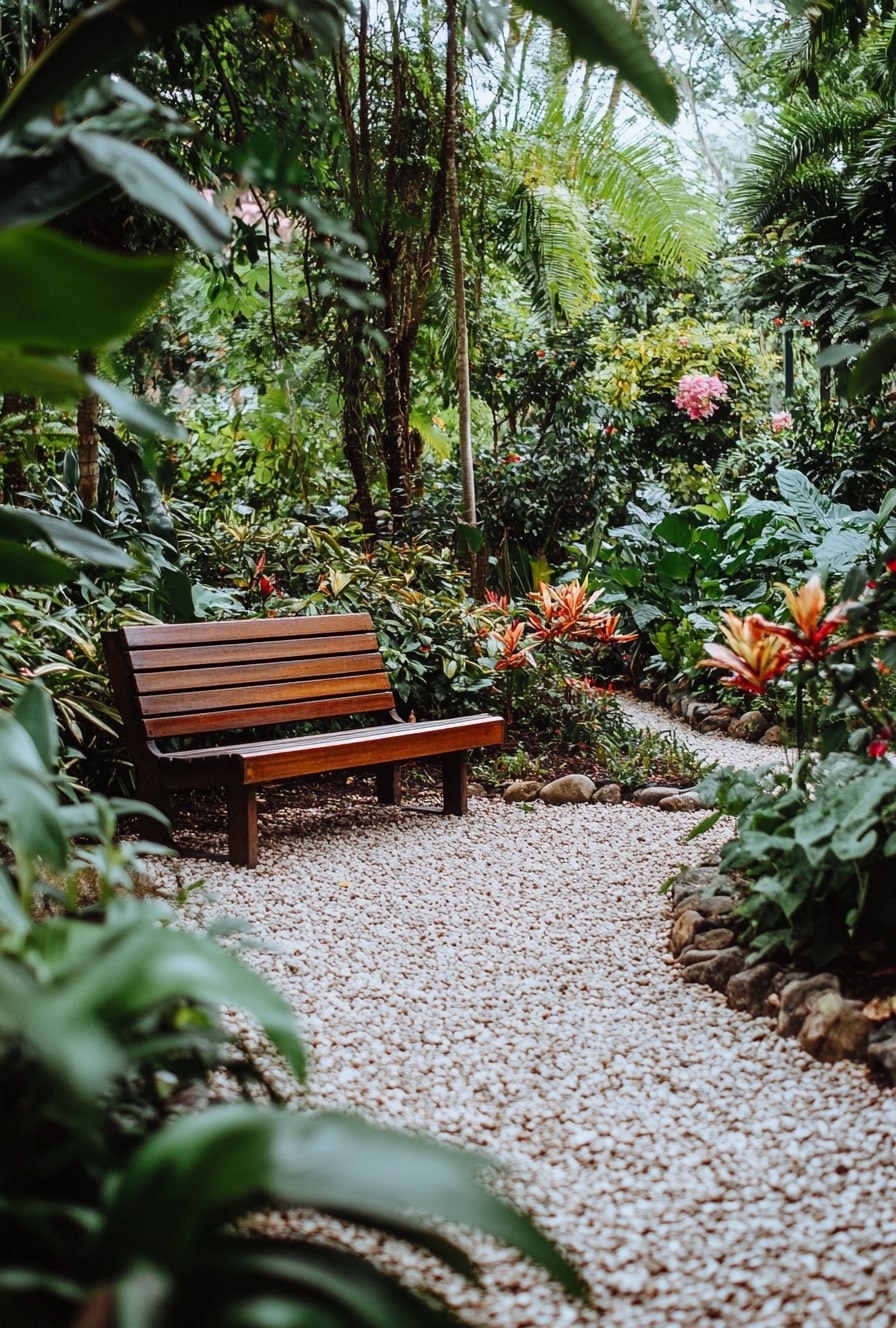 Create a Peaceful Garden Retreat with a Pebble Pathway
