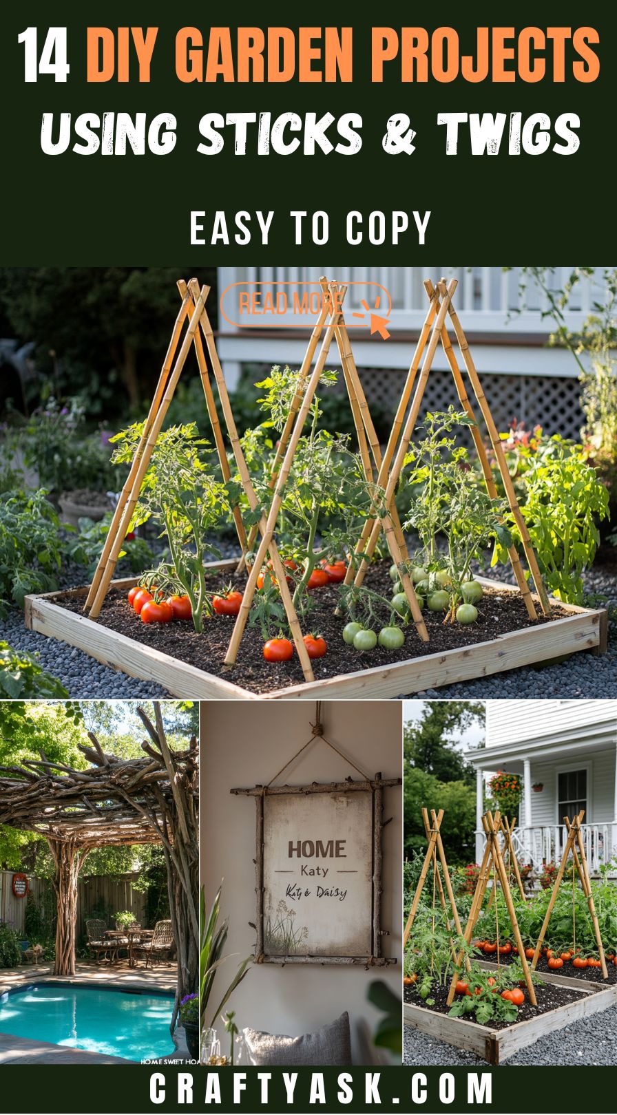 14 DIY garden projects using sticks and twigs