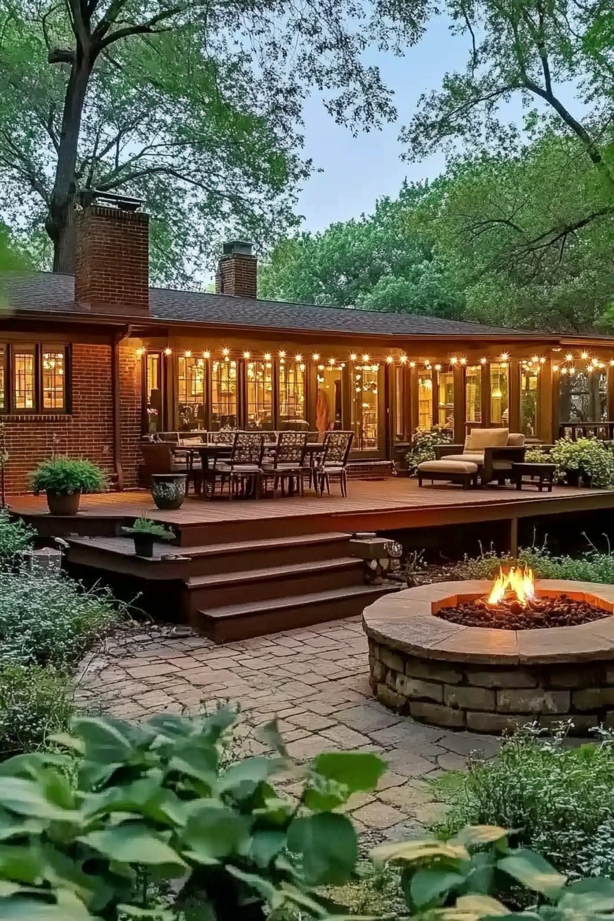 Rustic Deck & Fire Pit