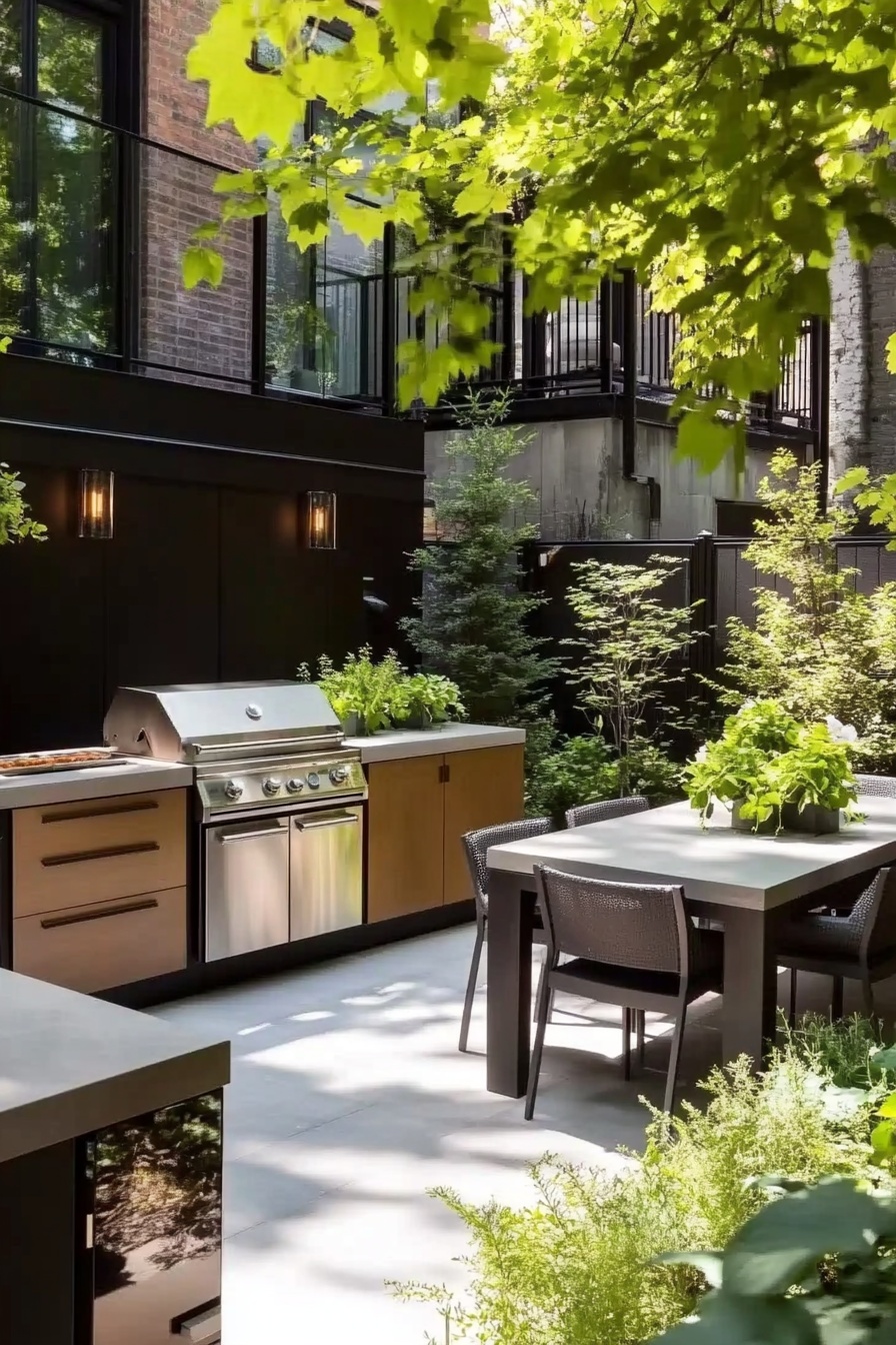 Design a Sleek Patio Retreat with a Modern Outdoor Kitchen