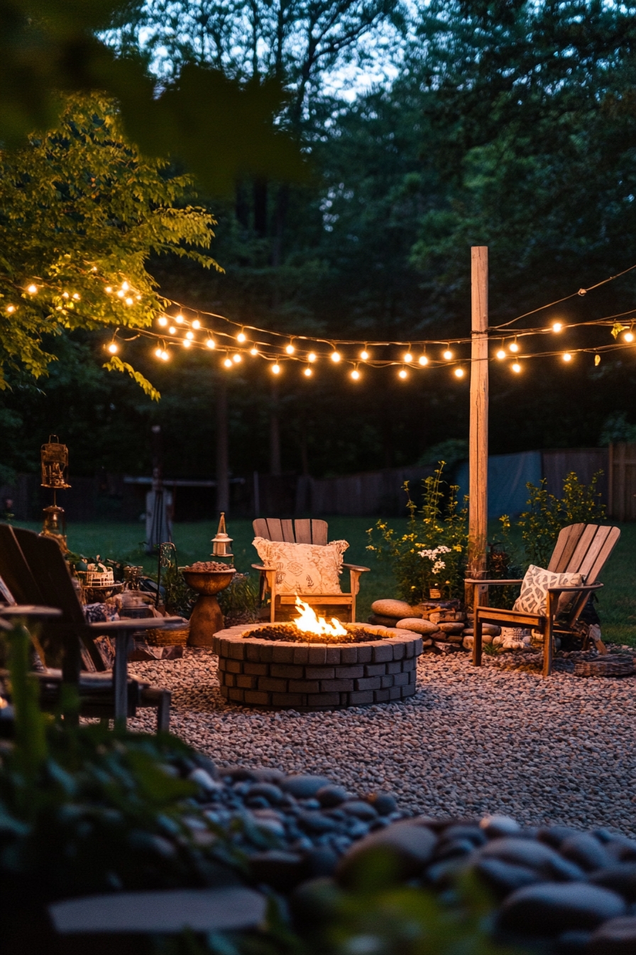 Creative Backyard Patio String Light Ideas (5)