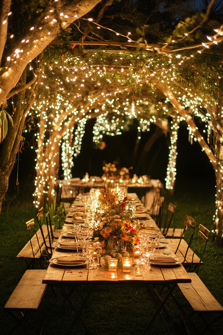 Creative Backyard Patio String Light Ideas (6)