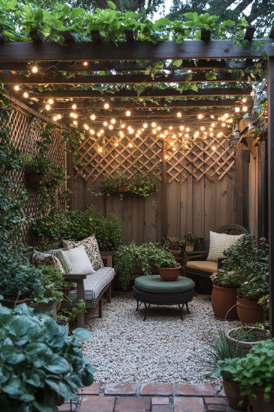 Cozy Pergola Garden