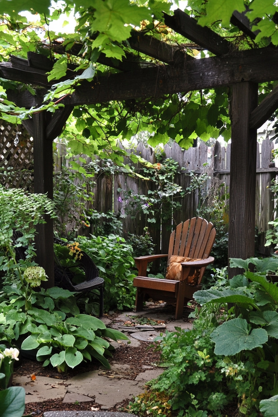 Shaded Pergola Retreat