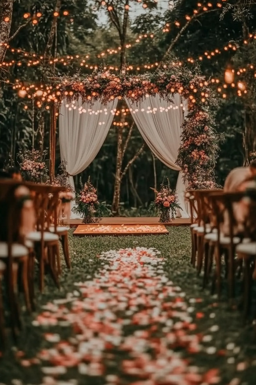 Design a Fairytale Forest Wedding with a Blooming Arch