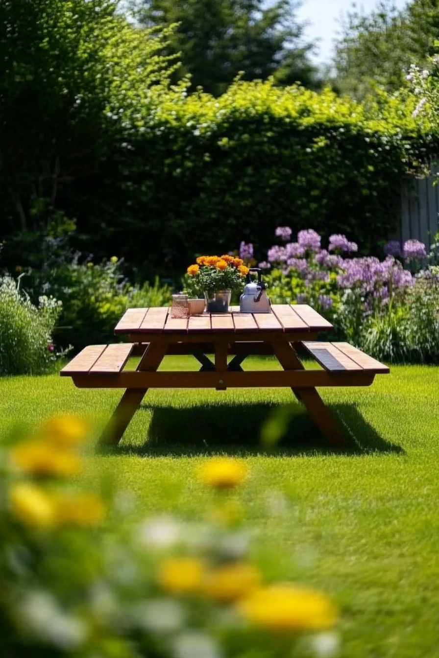 Charming Picnic Nook in the Backyard