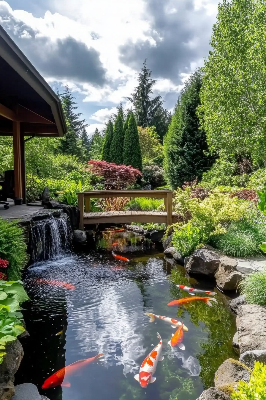 Design a Serene Backyard Escape with a Koi Pond
