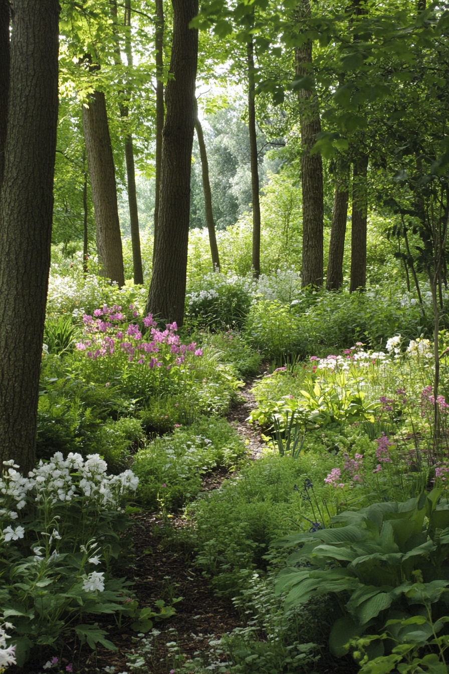 blooming with colorful wildflowers