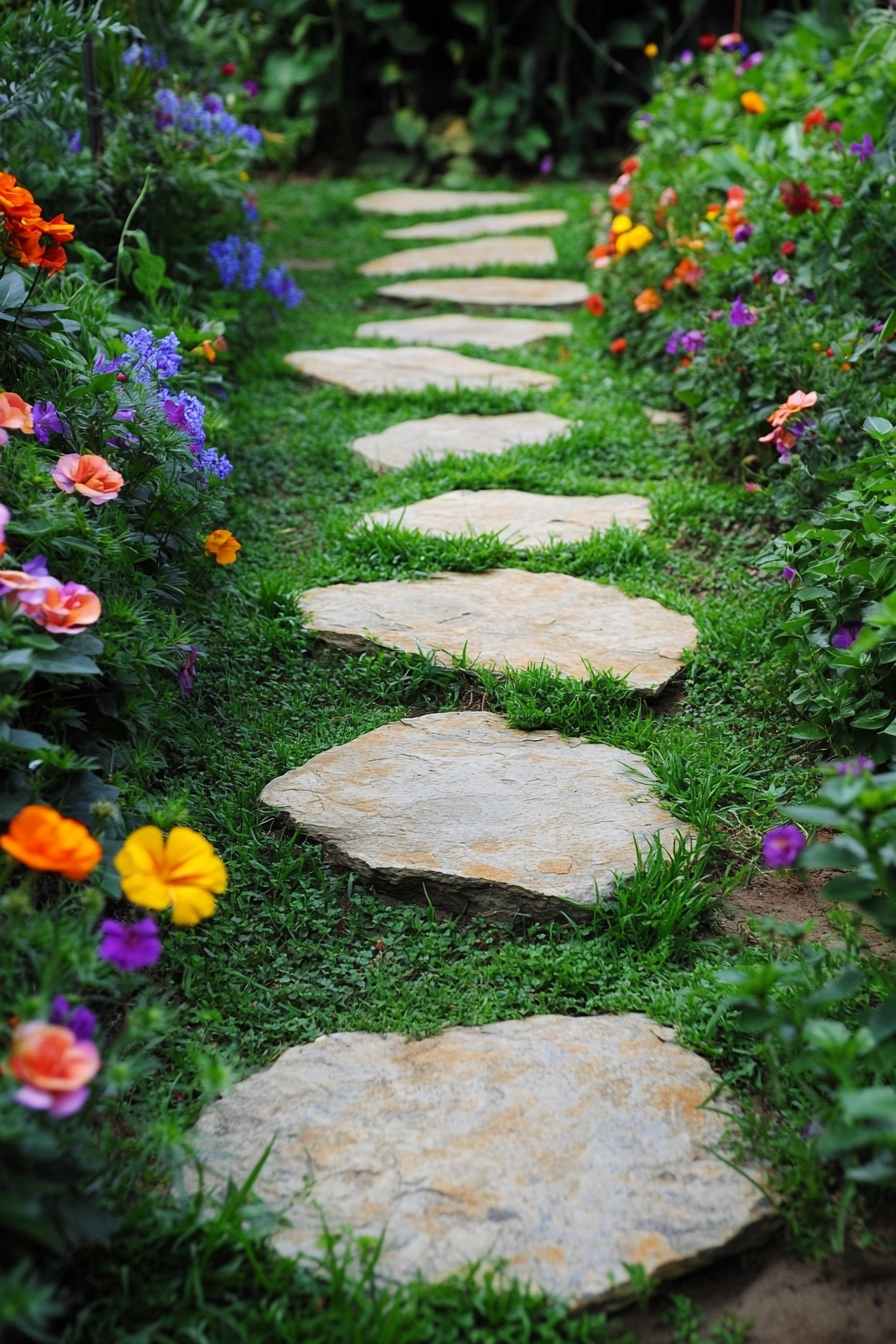 Natural Stone Garden Path