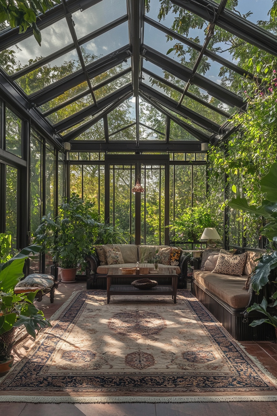 Glass-Enclosed Sunroom on a Budget