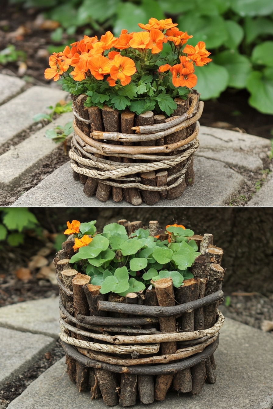 diy garden projects using sticks and twigs 11