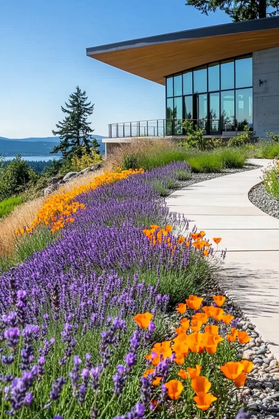 Brighten Driveway Edges with Colorful Wildflowers