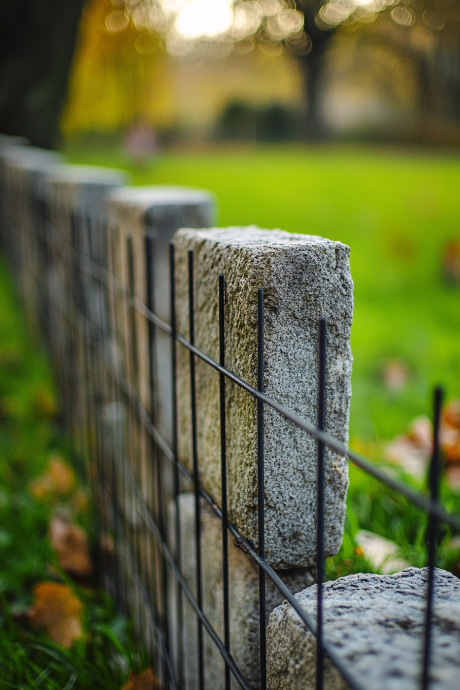 Minimalist Gabion Fence