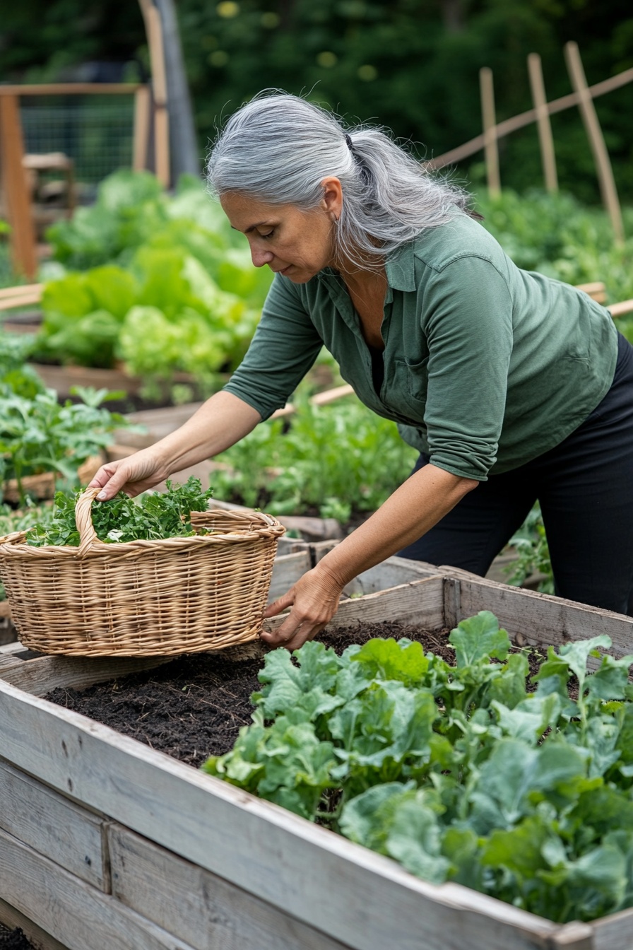 Grow a Thriving Vegetable Garden in a Rustic Wooden Raised Bed