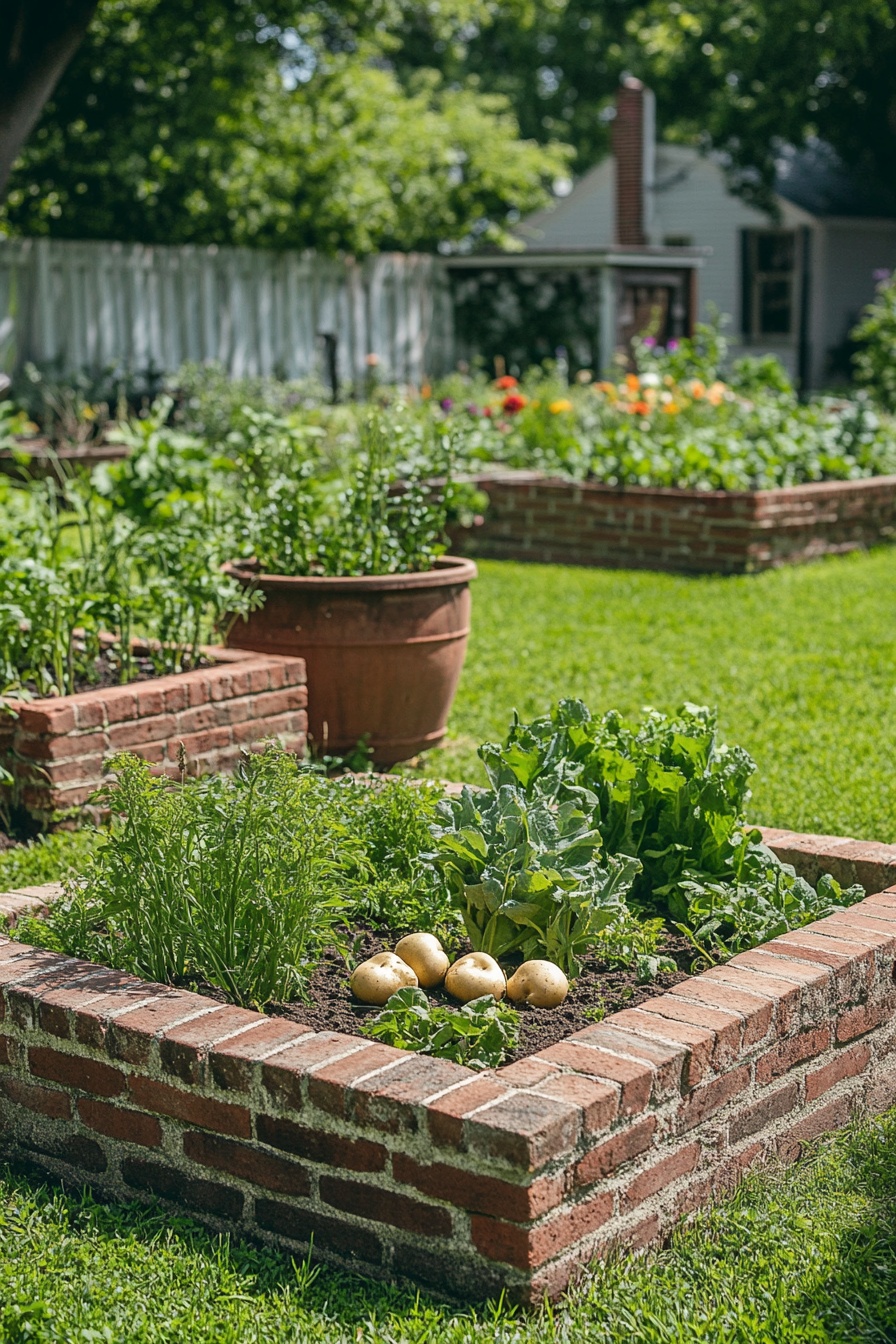 Build a Classic Brick Raised Garden Bed for a Timeless Look