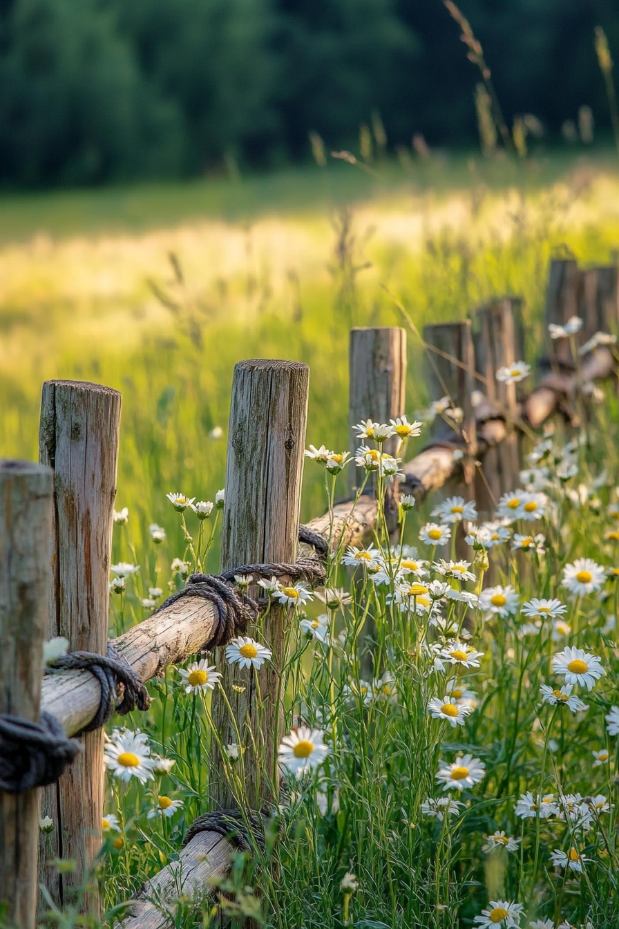 rustic fence ideas 11