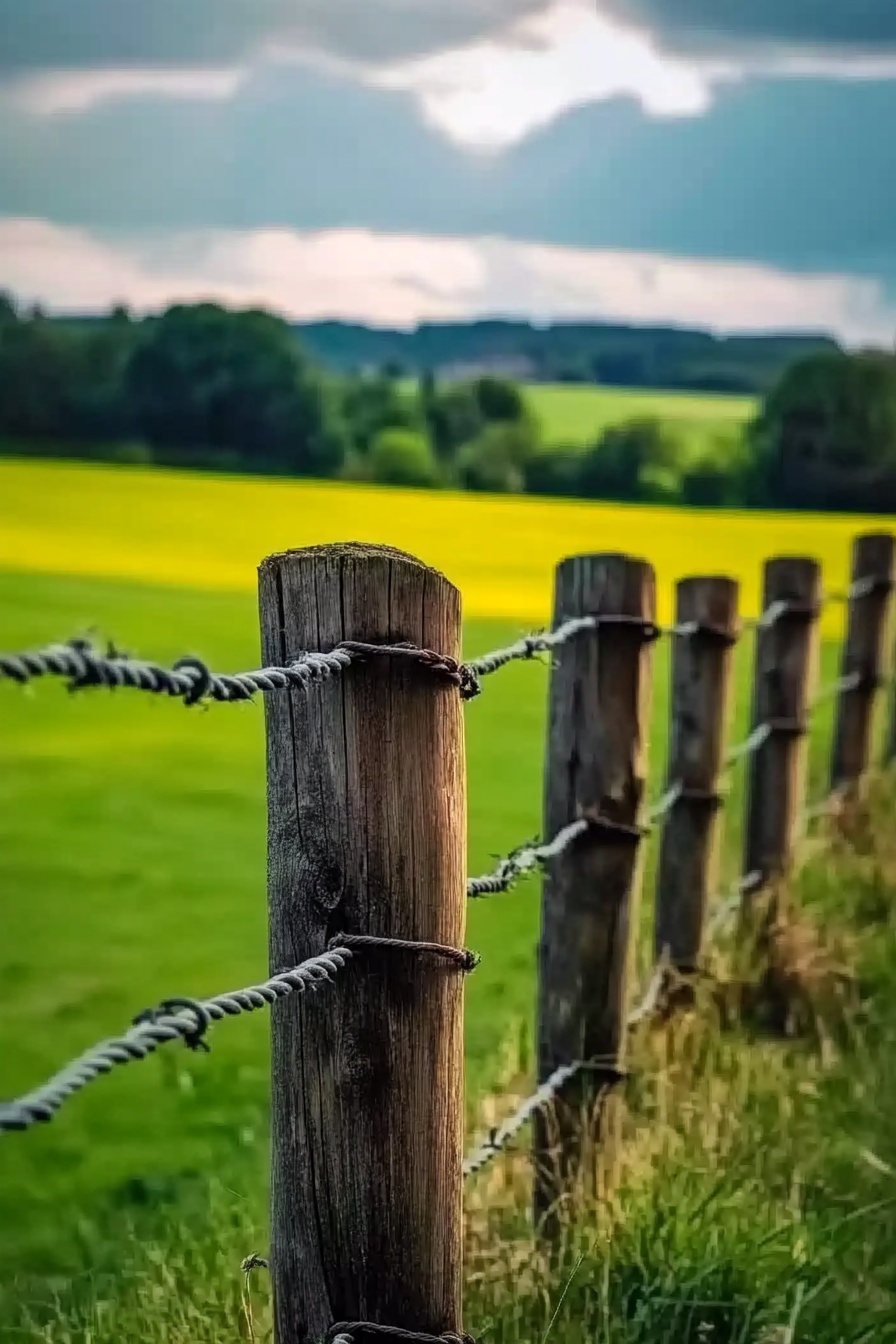 rustic fence ideas 7