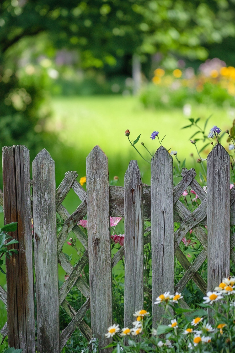 rustic fence ideas 8