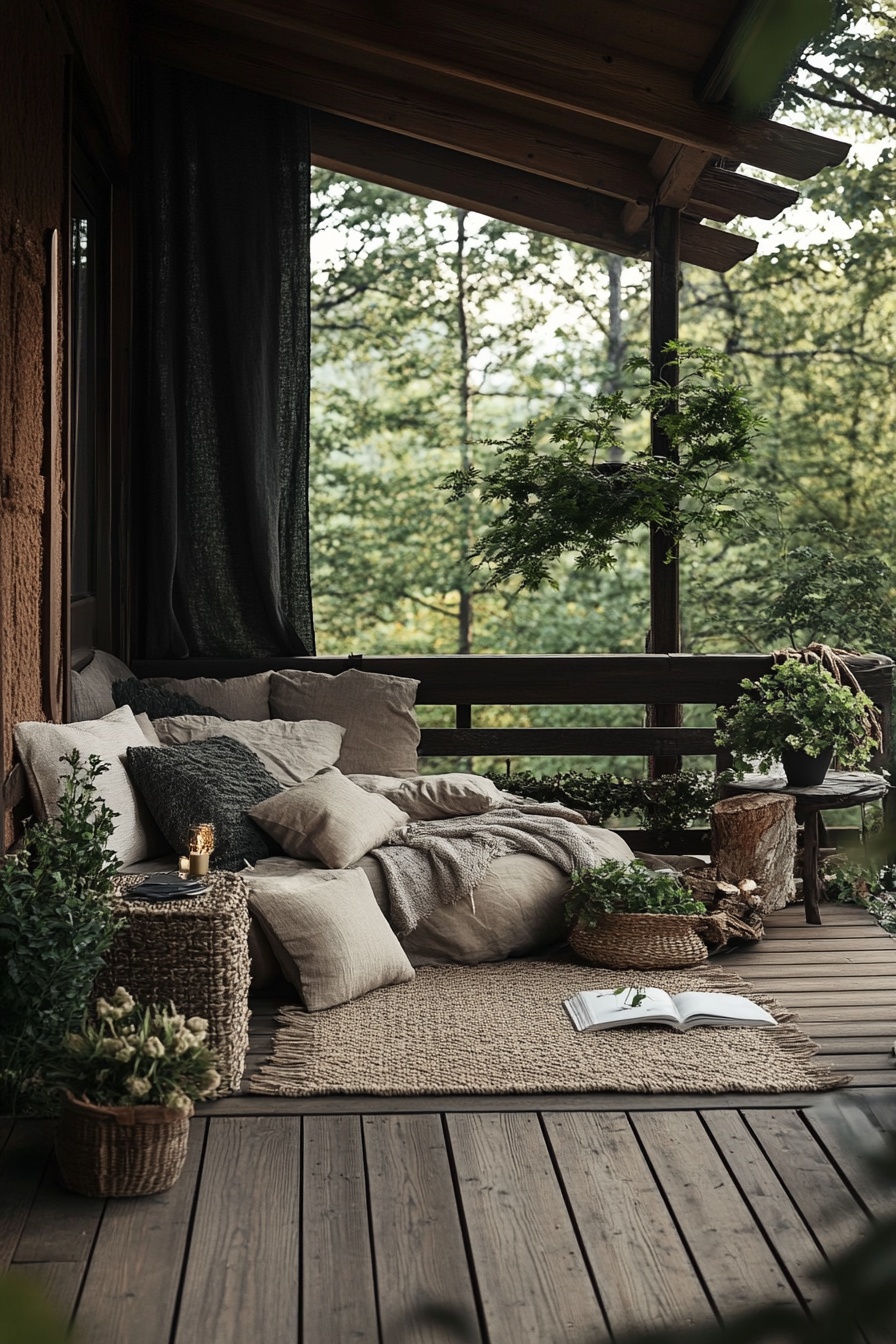 Transform a Small Balcony into a Cozy Nature Retreat