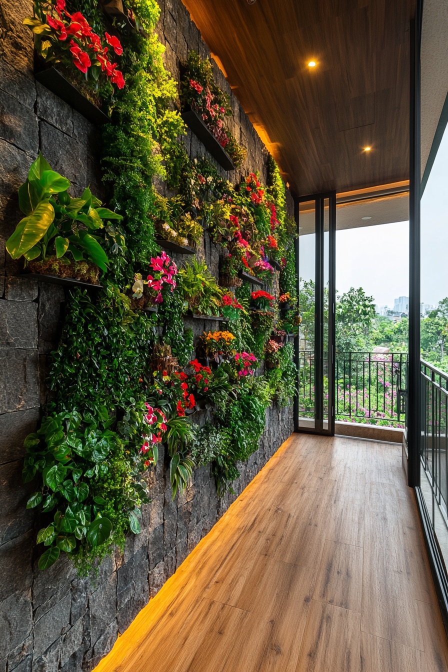 Lush Vertical Garden