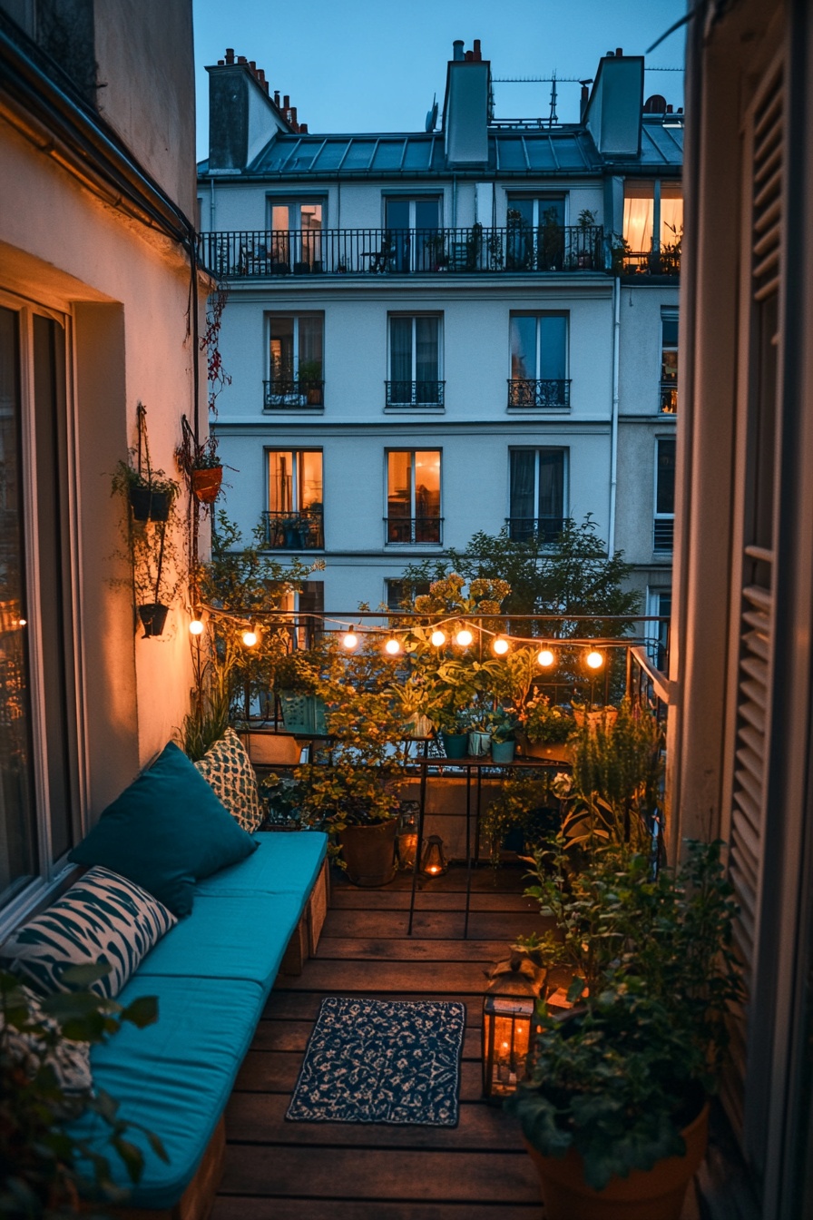 Compact Balcony into a Cozy Evening Retreat