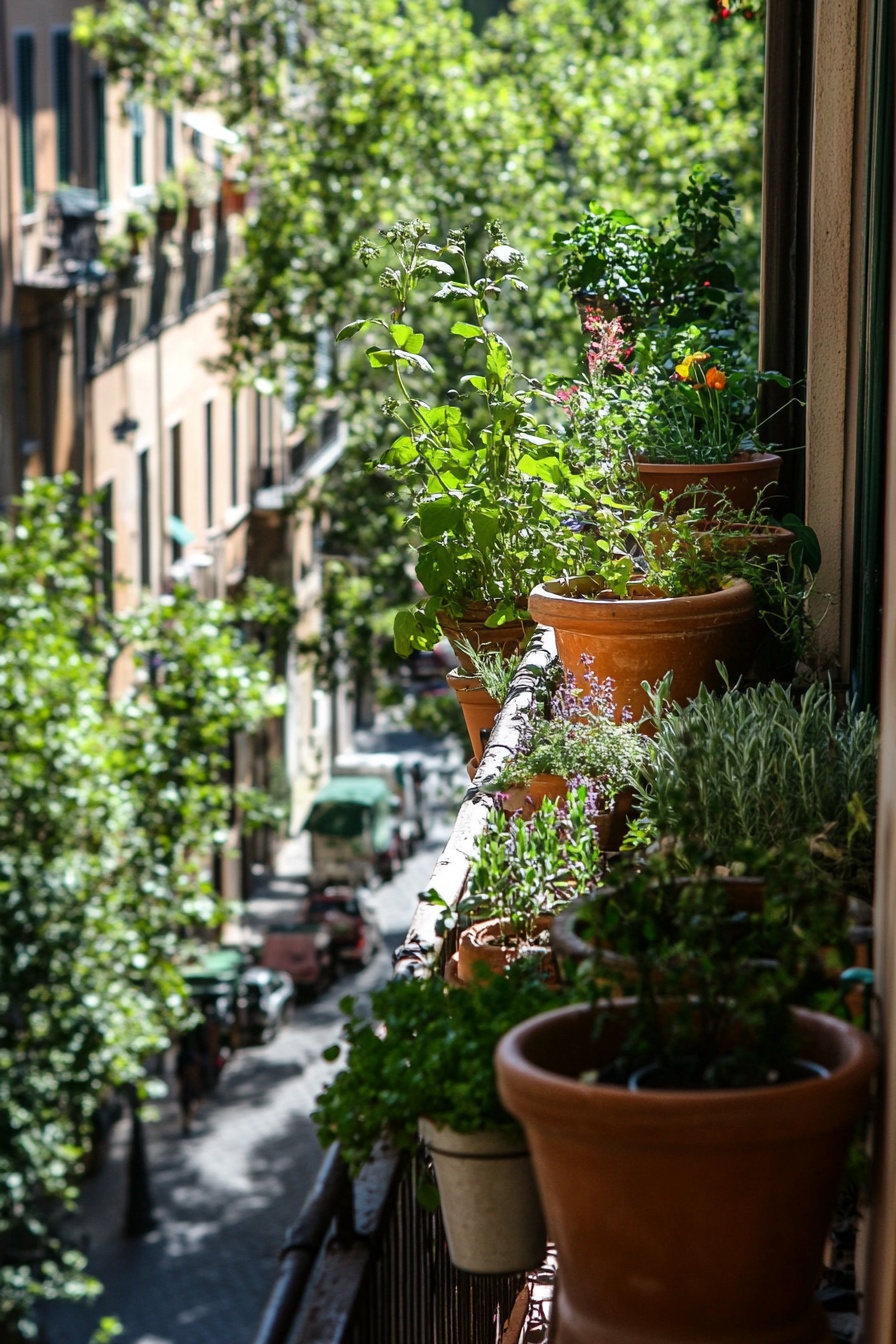 Maximize a Small Balcony with a Vertical Herb Garden