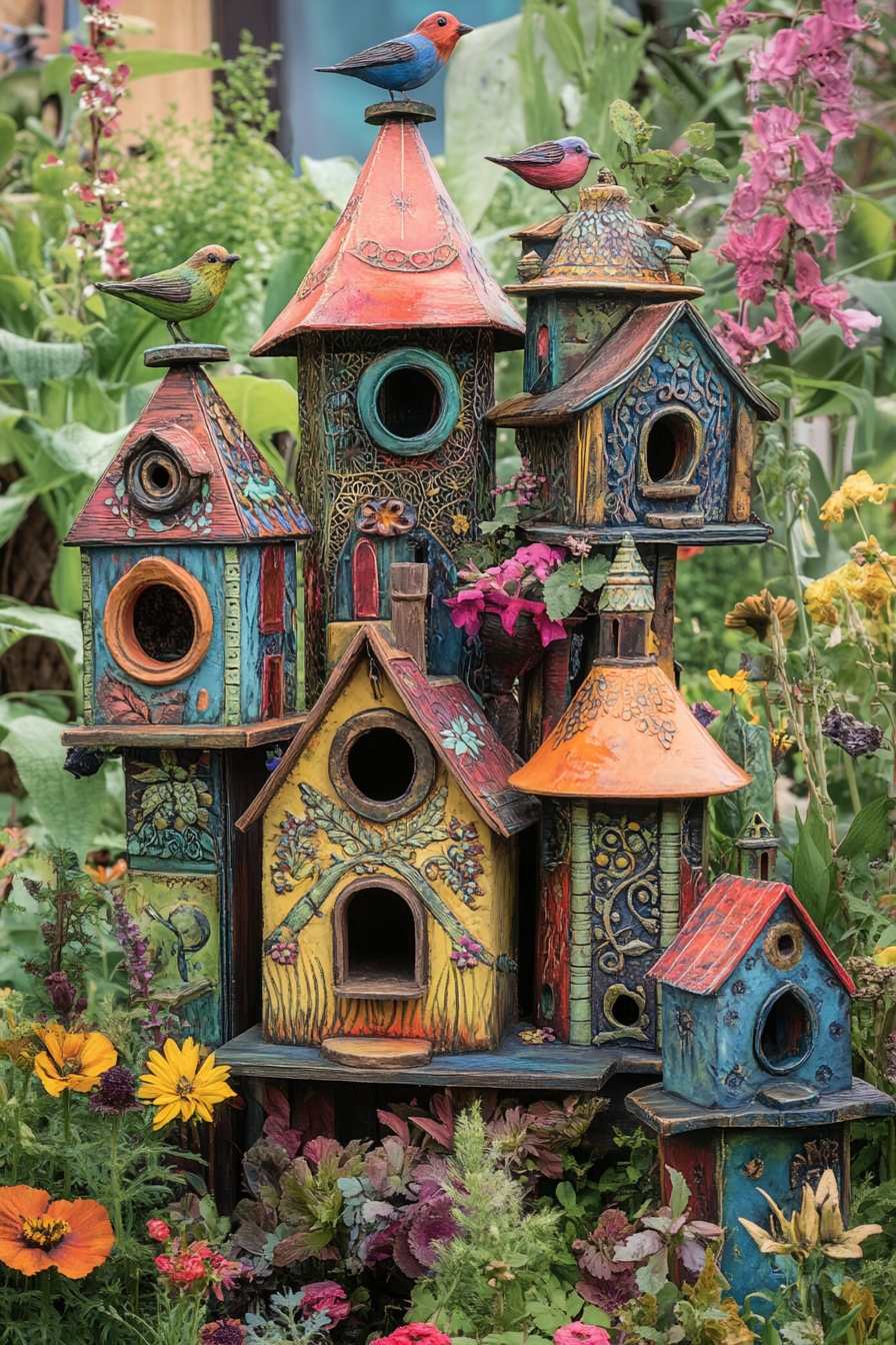 Hand-Painted Birdhouses