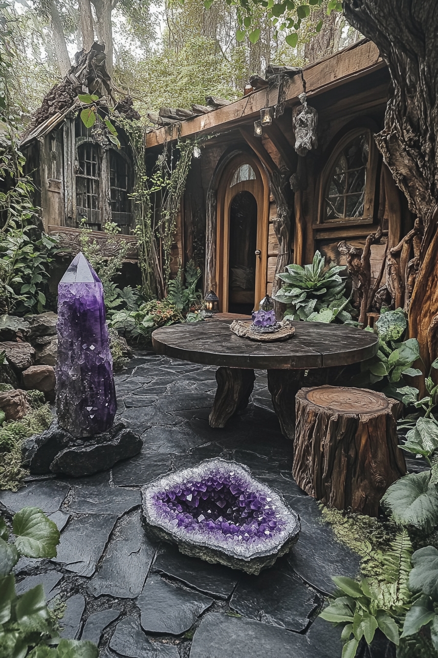 Backyard into a Hidden Crystal Sanctuary