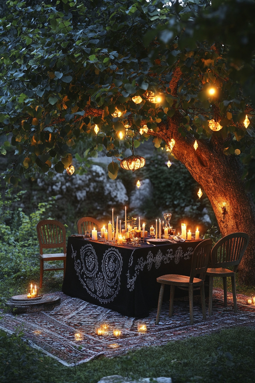 Candlelit Dining Experience Under the Trees