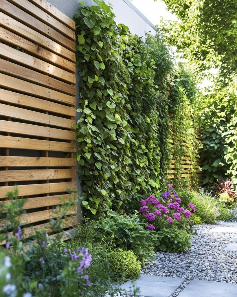 Modern Slat Fence
