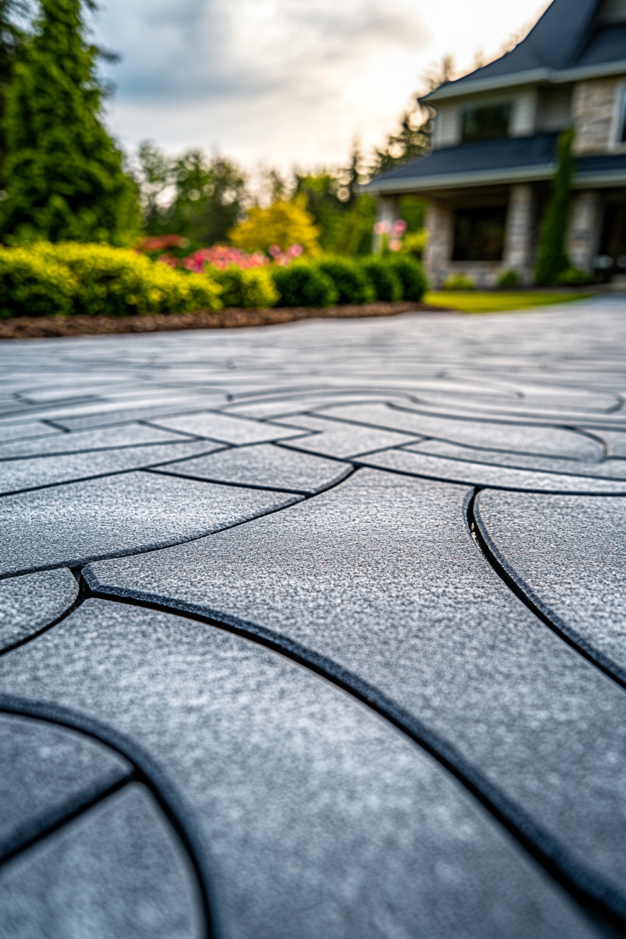 Sleek Geometric Paving Pattern