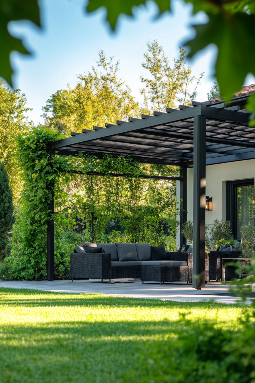 Green Pergola Canopy