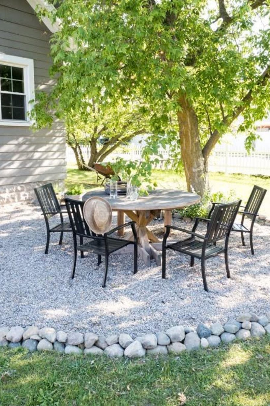 DIY Gravel Patio