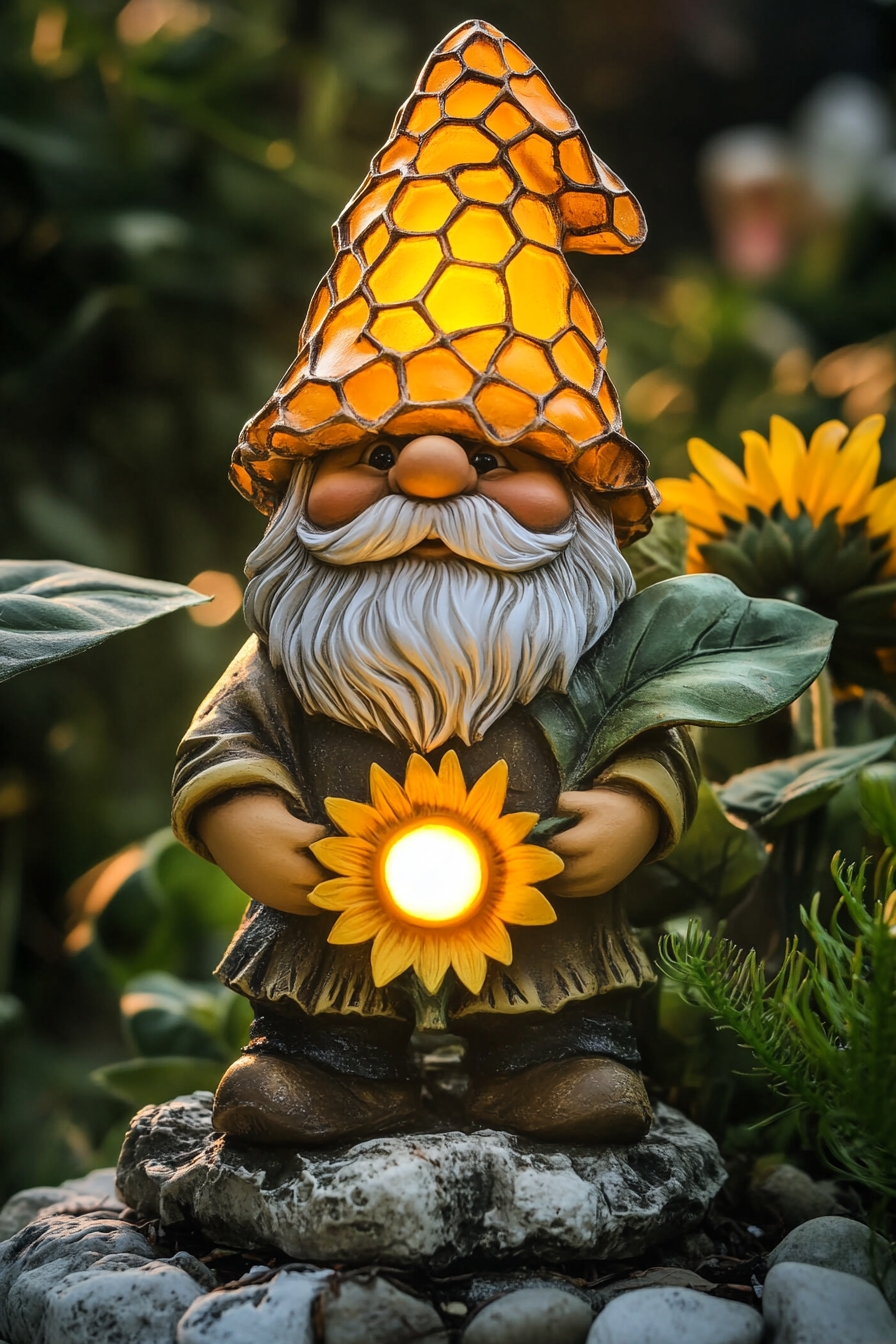 Glowing Sunflower Gnome