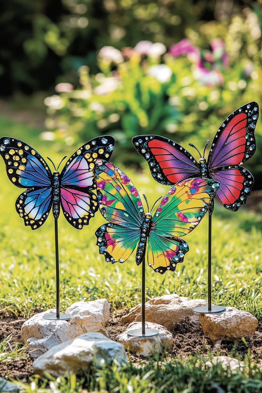 Colorful Butterfly Stakes