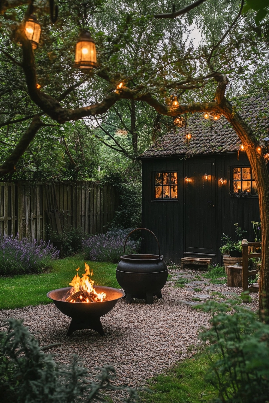 Garden into a Mystic Fire Pit Haven