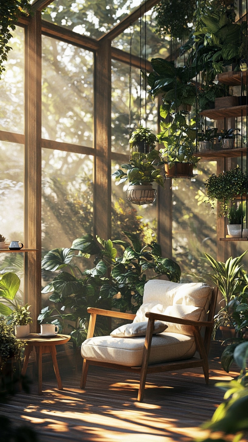 Greenhouse Lounge for Relaxation