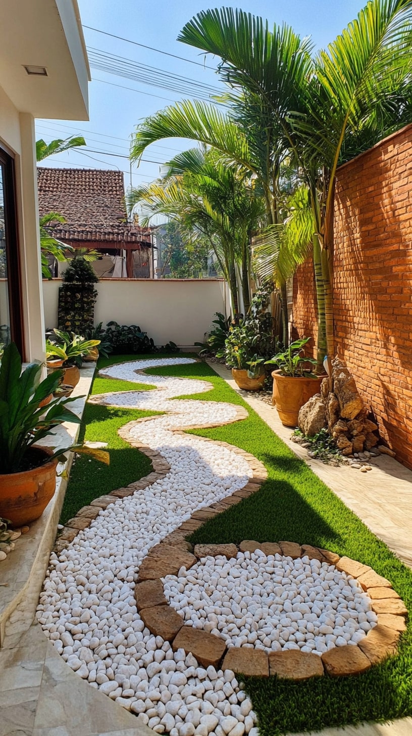 Outdoor Space with a Zen Garden