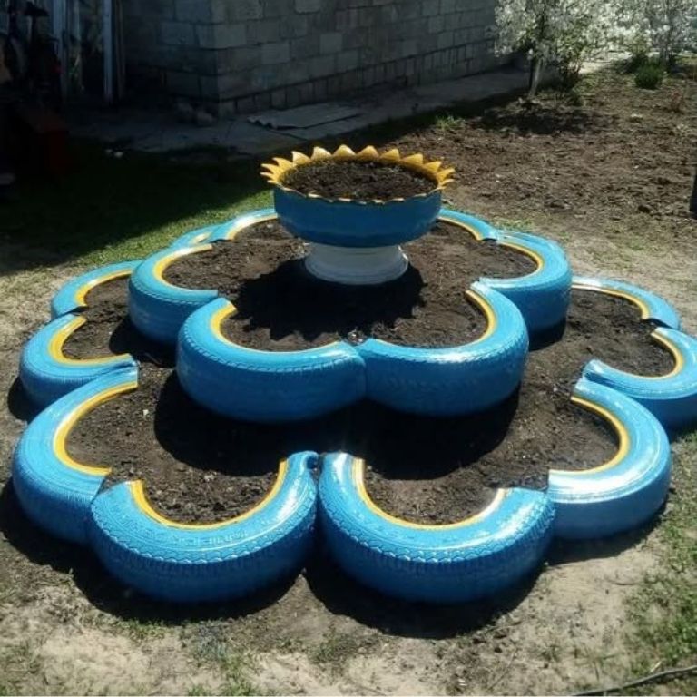 Recycled Tire Planters
