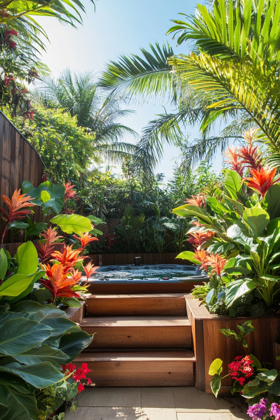 Lush Hot Tub Hideaway