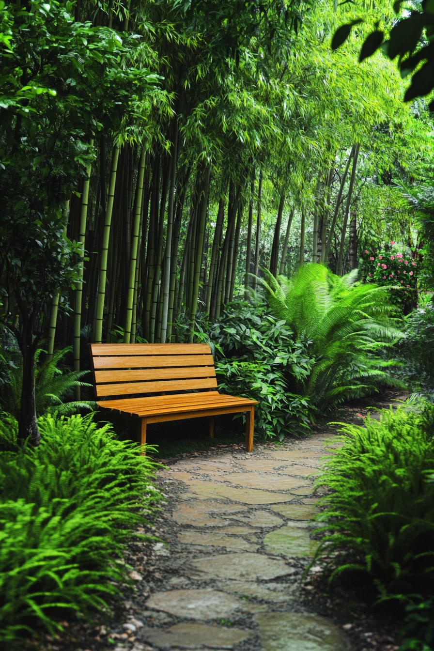 Peaceful Bamboo Garden Nook for Relaxation