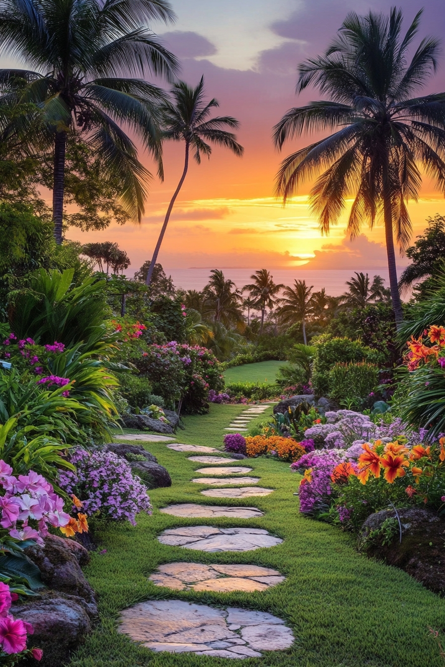 Tropical Walkway to the Horizon