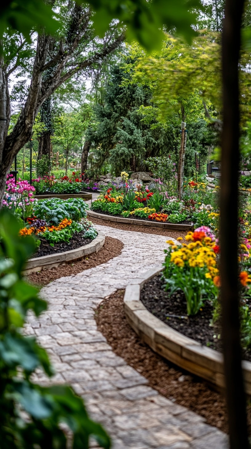 Pebbles Flower Beds