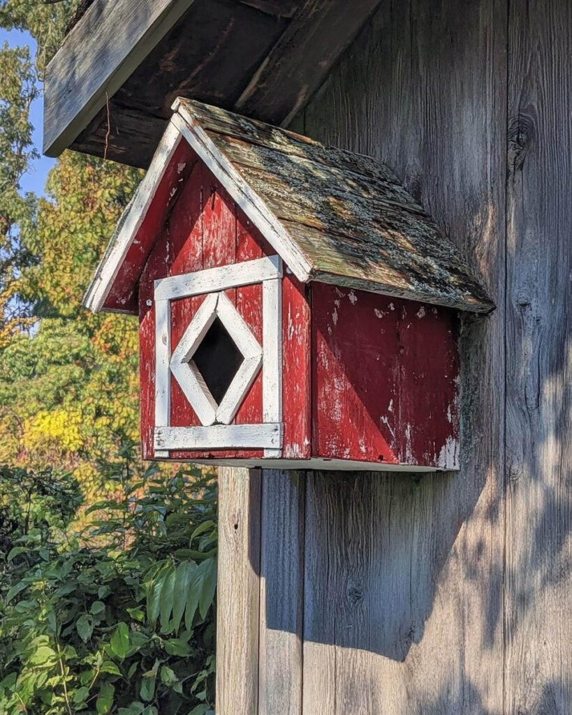 Country-Red Birdhouse