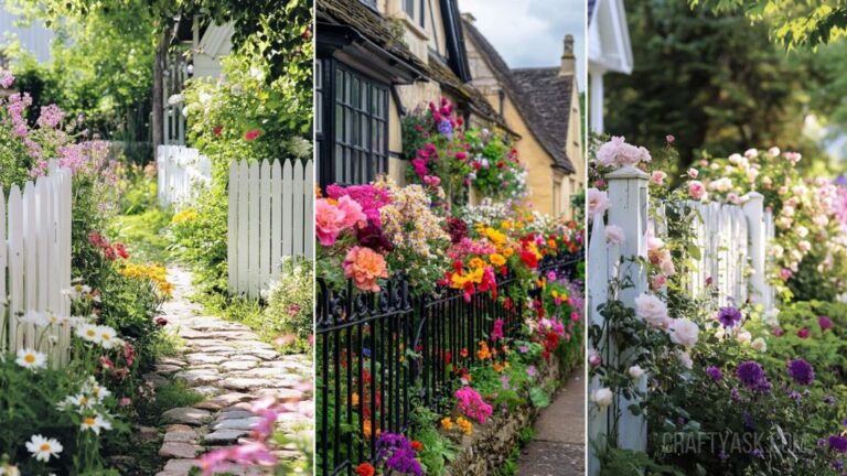 15 Cottage Garden Ideas with Borders and Fences