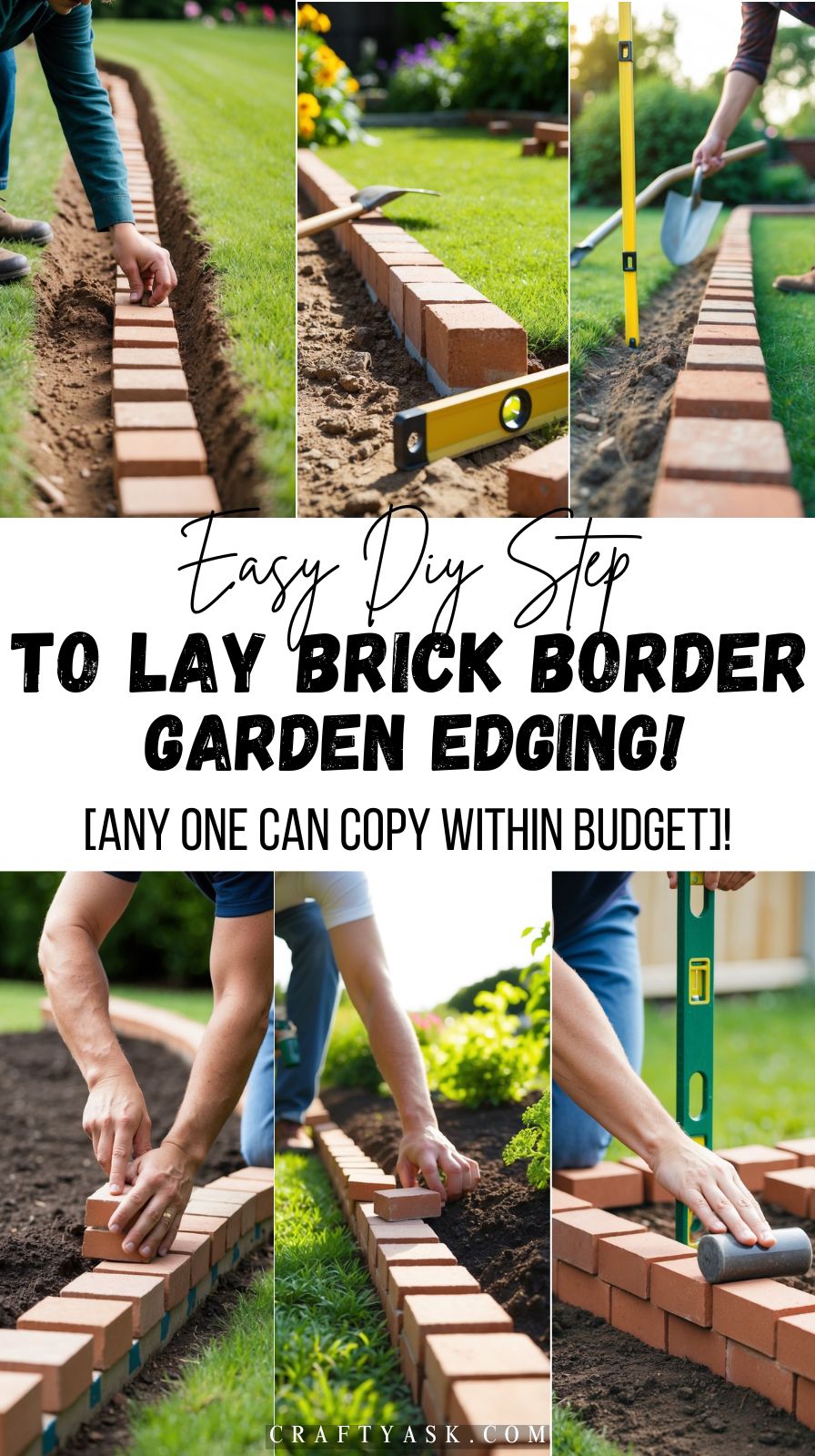 How To Lay Brick Border Garden Edging