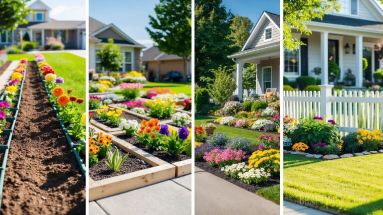 How To Create DIY Flower Beds In Front Of Your House