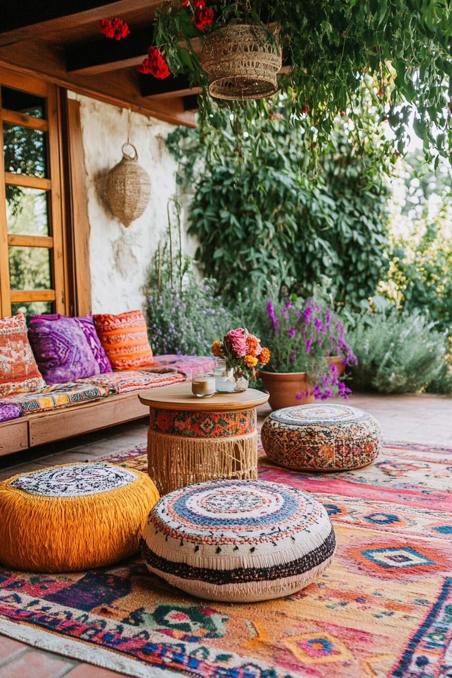 Colorful Floor Seating