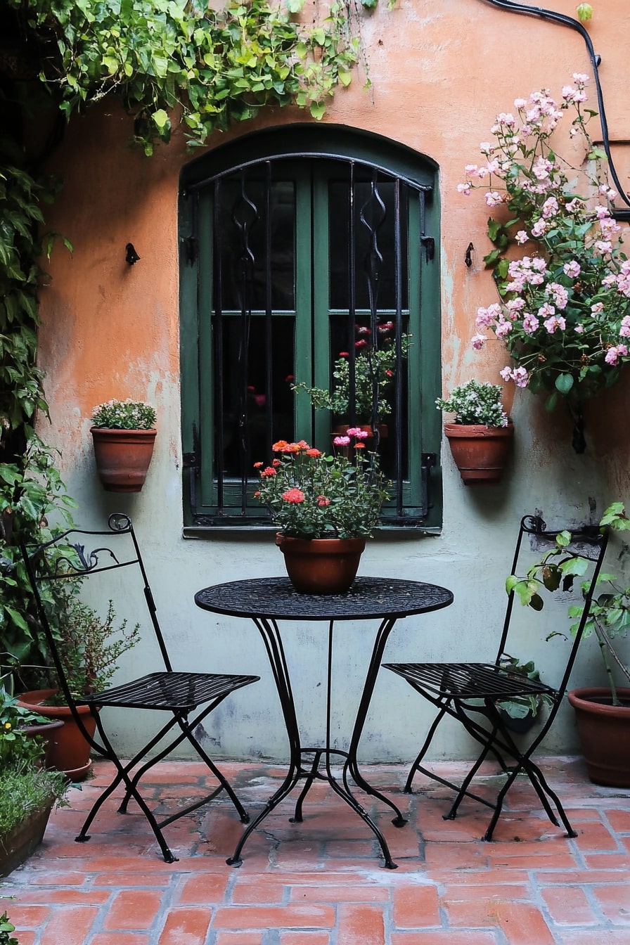 Bistro Set into a Charming Corner