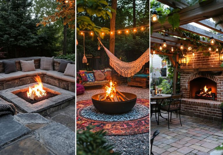 Outdoor Fireplaces For Backyard Ideas